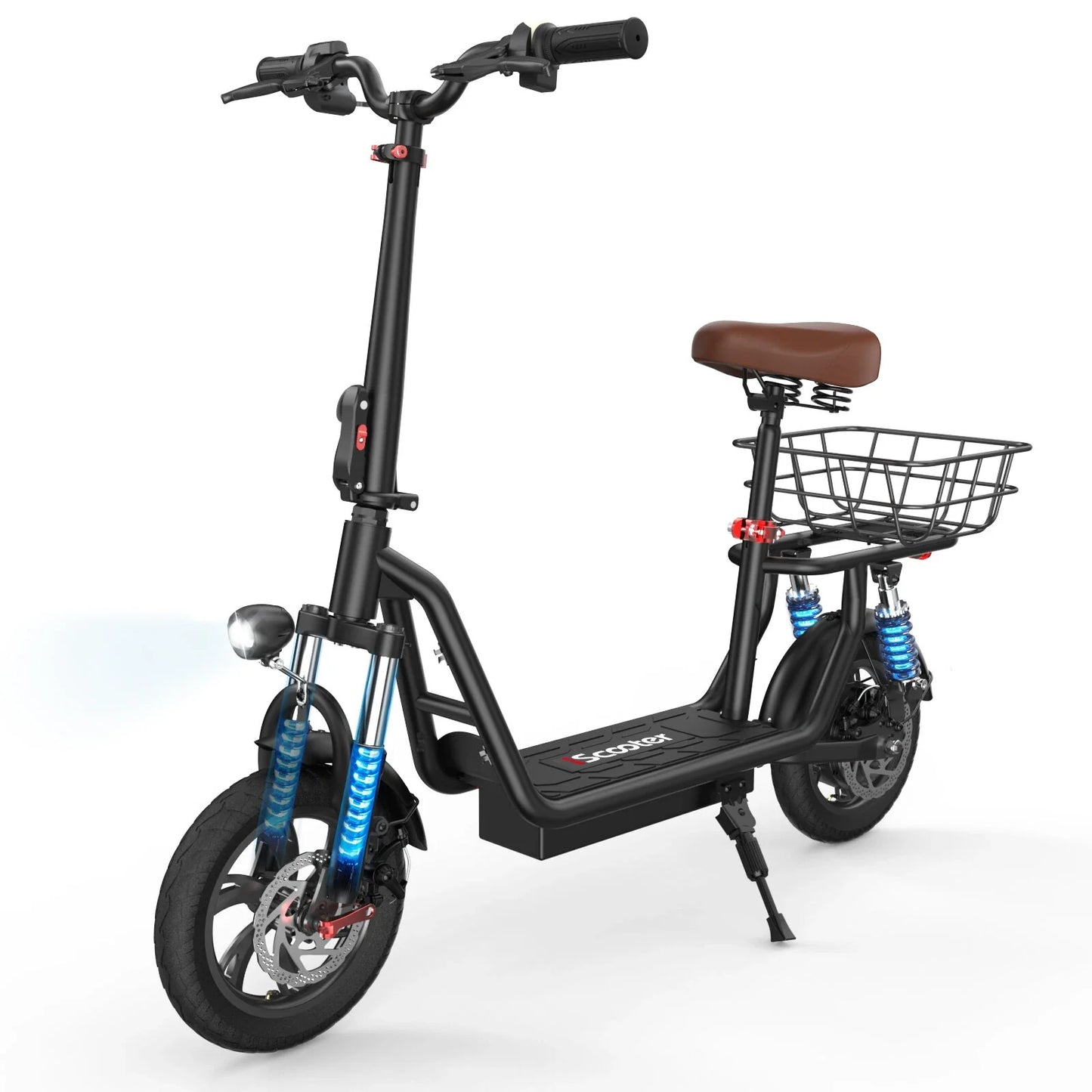 iScooter i12 Electric Scooter with Seat & Rear Basket - Tech Trove